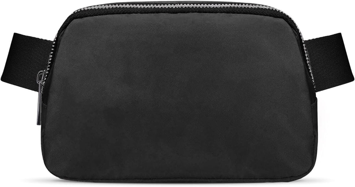 Mini Black Fanny Pack for Women & Men,Valentines Day Gifts for Girls Teens Kids Daughter Sister Her,Trendy Stuff Crossbody Bags Cute Everywhere Belt Bags.(Black)