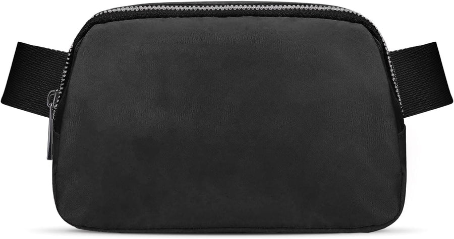 Mini Black Fanny Pack for Women & Men,Valentines Day Gifts for Girls Teens Kids Daughter Sister Her,Trendy Stuff Crossbody Bags Cute Everywhere Belt Bags.(Black)