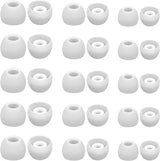 15 Pairs Silicone Ear Bud Replacement Pieces Earbuds Ear Tips Replacement Ear Bud Covers S/M/L Sizes Ear Gels Soft Earphones Earbuds White Ear Cushion Ear Bud Tips Replacement Kit