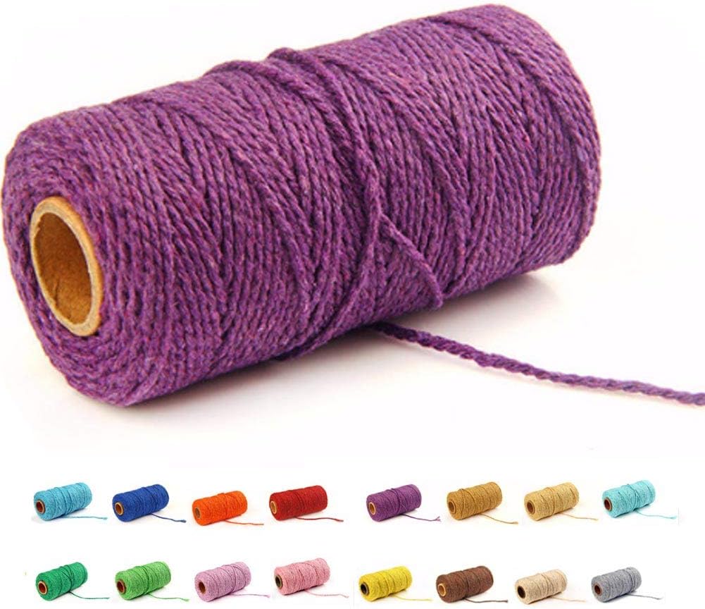 Deep purple cotton baker's twine rope