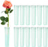 Floral Water Tubes 2.8 Inch Plastic Water Tubes for Floral Flower Vials with Caps for Flower Arrangement Decoration (Green, 20 Pcs)