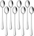 7.5 Inches Stainless Steel Iced Tea Spoons,Set Of 8 Long Stirring Spoons For Coffee,Cocktail,Ice Cream,Long Handle Iced Teaspoons,Latte Spoons For Mixing