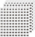 Silver Consecutive Number Stickers 1 to 100, 0.4 inch Round Small Number Stickers Labels for Inventory, Storage, Organizing, Boxes, Bins, Toolbox, Locker (3000 Labels, Matte)