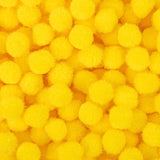 Bright Yellow Pom Poms - 800pcs Soft Fluffy Balls pompones para llaveros for DIY Projects,Crafts,Party Decor, Scrapbooking & Home Decorations 1/2 Inch