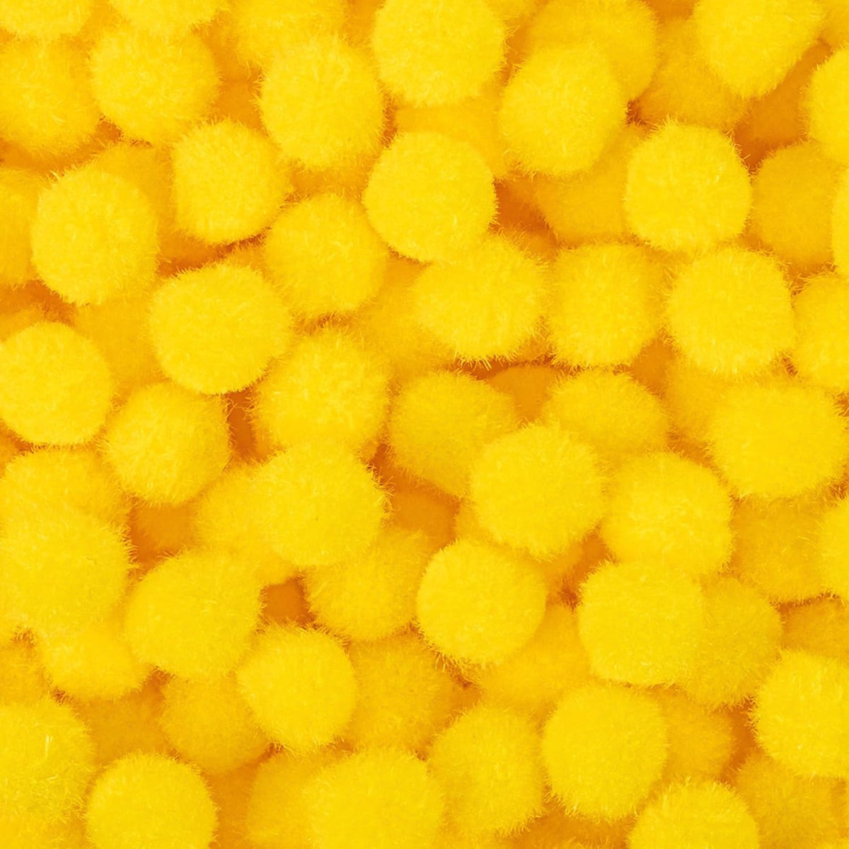 Bright Yellow Pom Poms - 800pcs Soft Fluffy Balls pompones para llaveros for DIY Projects,Crafts,Party Decor, Scrapbooking & Home Decorations 1/2 Inch