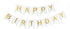 Happy Birthday Banner Birthday Party Supplies Garland Decorations Birthday Signs Nursery Hanging Decor (White)