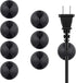 Cable Clips Cord Organizer Cable Management Wire Cord Holder 1 Slots Adhesive Wire Holder for Car Charging Accessory PC Office Home (Black, 8 pcs)