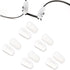 Eyeglass Nose Pads Covers Slip-on Silicone Glasses Nose Pad Anti Slip Soft Nose Pads for Eyeglasses Repair Kit(5 Pairs), Clear/S