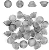 50 Pieces 0.75 Inch Pipe Screens, Stainless Steel Mesh Clean Screens with Tapered Design - Mini Metal Clean Screen,Includes Storage Box for Easy Organization (0.75 Inch-50Pcs)