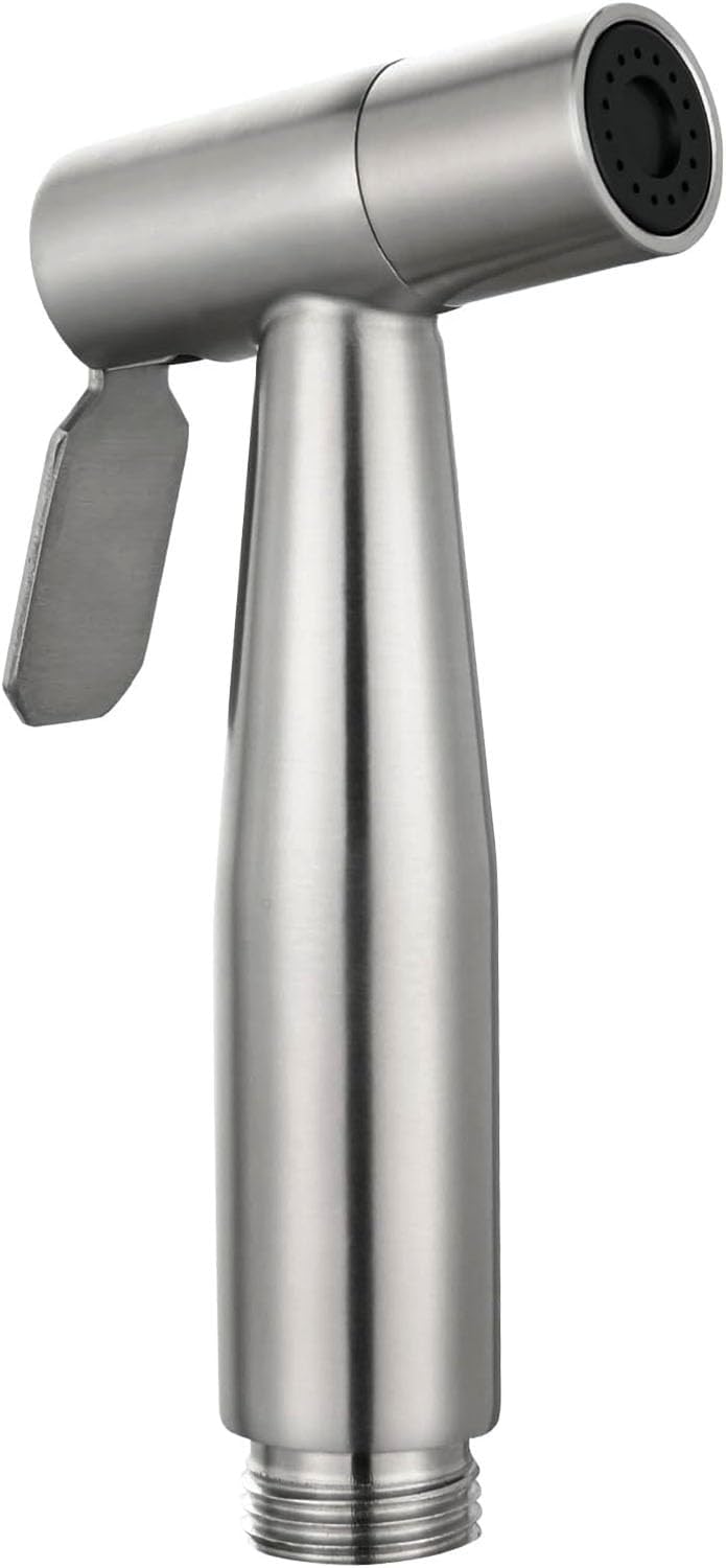 Handheld Bidet Sprayer for Toilet, Stainless Steel Bathroom Spray with G1/2 (0.79inch) Thread Interface, Silver