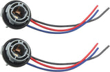 2PCS 1157 LED Bulb Socket Plug, Waterproof Turn Signal Brake Light Tail Light Socket Harness, Base Plug Connector Professional Car Accessories Fits Most Cars, Trucks, SUVs