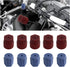 10PCS R134a Cap 13mm & 16mm Air Conditioning Service AC System Charging Port Caps, R134a A/C System Valve Cap Auto Replacement Leakproof Hat, 5 Blue Low Side & 5 Red High Side, Red&Blue