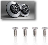 4-Pack Screw for Rotor Brake Disc Retaining, Retaining Hardware Bolts Screw Kit for Honda, Acura and Kia Models, Stainless Steel Brake Disc Rotor for Front and Rear