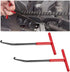 Motorcycle Exhaust Spring Hook, T Shaped Handle Exhaust Spring Hooks, Rubber Coating Exhaust Spring Puller Tool Fit for Vehicle Motorcycle Dirt Bike Removal, Installation Tool