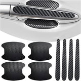 8 PCS Car Door Handle Anti-Scratches Sticker, Self-Adhesive & Non-Marking Car Door Bowl Paint Scratch Protective Films, Universal Protective Pad Sticker for Most Cars (Black)