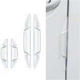 4 PCS Car Door Bumper Anti-Collision Strips, Car Door Embedded Anti-Scratch Strip, Self-Adhesive Car Side Door Edge Guard Protector, Universal Car Door Protection Decorative Cover (Transparent)