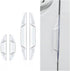 4 PCS Car Door Bumper Anti-Collision Strips, Car Door Embedded Anti-Scratch Strip, Self-Adhesive Car Side Door Edge Guard Protector, Universal Car Door Protection Decorative Cover (Transparent)