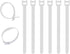 Adjustable Cable Straps Cable Ties Adjustable Cord Wire Organizer for Cord Management (8 Inches, 60 Pieces, White)