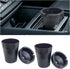 Black Smokeless Car Ashtray with Lid, Portable Jumbo Butt Bucket Ashtray, Smell Proof Cigarette Trash Can Auto Ashtray, Self-Extinguishing Cup Car Ash Holder for Car Truck Home Office (2PCS)
