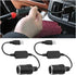 2PCS Car Cigarette Lighter Socket, USB A Male to 12V Cigarette Lighter Female Power Converter, Auto Cigarette Lighter Socket Cable Adapter, Fit for Car Recorder, Electronic Dog