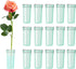 Flower Water Tubes 1.6 Inch Plastic Water Tubes for Flowers Floral Vials with Caps for Decoration Arrangement (Green, 60 Pcs)