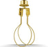 Lamp Holder for Clip-on Light Bulbs with Levellers, Include Finial - DIY Adapter for Shades (1 Pc, Gold)