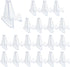 20 Packs Acrylic Easel Stands Display Stand Mini Clear Holder for Displaying Small Artworks, Coins, Pocket Watches, Challenge Medals (2.12x 1.4 Inch)
