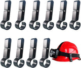 10 Helmet Clips for Hard Hat, Easily Mount Headlamp on Narrow-Edged Helmet