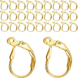Leverback Earring Hooks 60pcs French Ear Wire Lever Back Earwire for Jewelry Making Crafting (Gold)