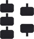 5 Pack Phone Tether Tab Cell Phone lanyard pad, Universal Phone Tether Tab Phone Lanyard Replacement Part Compatible with Most Smartphones (Black)