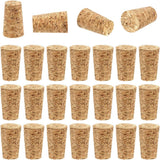 25 Pack Natural Soft Wood Corks Wine Bottle Stopper Tapered Cork Plugs Replacement Corks for Wine Making Craft