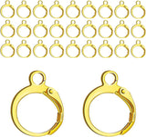 Leverback Earring Hooks 60pcs French Ear Wire Lever Back Earwire for Jewelry Making Crafting (Gold)