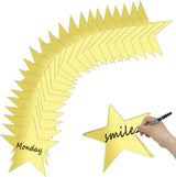 30 Pcs Star Cutouts Double Printed Paper, Star Cutouts Paper, 11 Inch Stars Decoration for Wedding Party Classroom Table DIY Decoration (Gold)