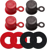 Top Post Plastic Battery Post Caps, Battery Post Terminal Cover Insulator Protector W/Washers for Car, Vehicle, RV and Boat (Cap, 2 Sets)