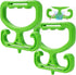 2 Pack Grocery Bag Carrier Handle, Holds 100lbs, Heavy Duty Carry Handle, Comfortable Grip to Carry Bags, Buckets, Shopper Accessories (Green)
