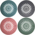 Drain Hair Catcher Cover Silicon Shower Drain Hair Trap Universal Stopper for Shower Bathroom Bathtub Kitchen Tub (Mix Colors, 4 Pack)