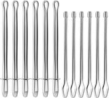 12 Pcs Metal Drawstring Threader Tool with Clip - Bodkin Sewing Tool for Elastic, Rope and Hoodie String
