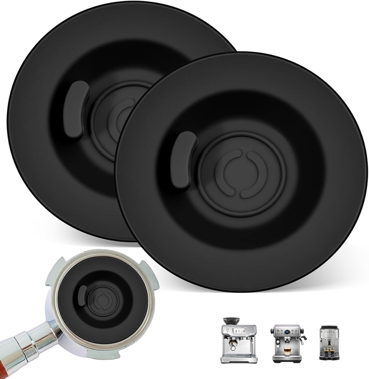 Compatible Silicone Cleaning Disc for 2 Pack Espresso Backflush Cleaning Disc - 58mm Cleaning Kit, Compatible With BES870XL/ BES878BSS/ BES880/ BES840XL/ BES810BSS