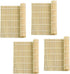 4 Pack Sushi Rolling Mat - Sushi Roller and Sushi Maker Reusable Mat for Easy Homemade Sushi Kit With Inch 9.5 X 9.5 Light white