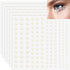 990pcs Self-Adhesive Pearl Stickers for Hair and Crafting - Flat Back Pearls in 4 Sizes (3mm/4mm/5mm/6mm) - Perfect for Makeup, Nails, Scrapbooking, Decor (Milky)