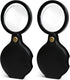 2pcsUpgrade 10x Small Magnifying Glass for Kids and Seniors, Pocket Magnifier with Protective Sheath, Mini Folding Magnifying Glass Reading, Close Work, Repairing, Hobby Or Coins（7cm） (7cm)