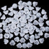 80pcs White Glass Trumpet Flower Beads, Bellflower Caps Flower Beads for Jewelry Making, Gradient Floral Charms for Necklace Earrings Bracelets DIY Crafts