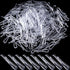 200pcs U Shape Plastic Alligator Clips with Teeth, Clear Shirt Folding Clips Clothes Pins, Fixing Clothes Pins Hold Garments for Socks Dress Pants Ties