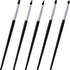 5pcs Silicone Paint Brush, Flexible Sculpting Shapers Brushes, Professional 5 Shape Tip Paint Pens DIY Tools for Painting Carving Pottery Clay Nail Art Handicraft- Black