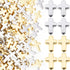 60pcs Cross Beads for Bracelets, Plastic Cross Charms Religious Beads, Mini Crucifix Loose Spacer Charm DIY Supplies for Necklaces Earrings Pendant Jewelry Making- Gold & Silver