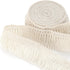 5 Yards Boho Long Fringe Tassel Trim, 2.36in Wide Fringe Trim Cotton Ribbon, Boho Tassel Ribbon Embellishments for Dress Skirt Curtain Home Decor- Beige