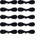 10 Pairs Black Chinese Closure Buttons, Handmade Frog Closures for Clothing, Sewing Buttons Fasteners for Dress Cheongsam Tang Suit Coats Costumes Scarf Cloak