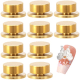 10pcs Rotating Nail Charms, 3D Nail Art Rotating Charms Bearing, Spinning Bearing Tools Accessories for Women Nail Decoration Crafting- Gold