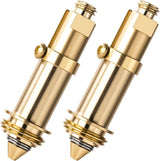 2pcs Basin Sink Clicker Pop Up Bolt, Pop Up Click Sink Drain Stopper Plug, Brass Push Spring Plug Bolt Replacements for Bathroom Basin Sink Drain Tub- Gold