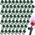 120pcs Orchid Clips for Plants Support, Plant Orchid Support Clips, Vine Tools Supports for Garden Climbing Stems Vines Climbing Plants- Dark Green